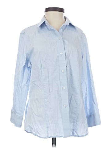 Jones New York Signature Long Sleeve Button-Down Shirt (view 1)