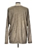 Club Monaco Metallic Gray Long Sleeve Top Size L - photo 2