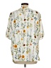 Remade White Short Sleeve Blouse Size L - photo 2