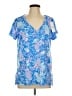 Lilly Pulitzer Blue Short Sleeve Blouse Size L - photo 1