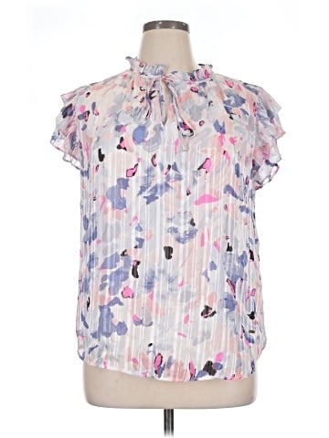 Anne Klein Short Sleeve Blouse (view 1)