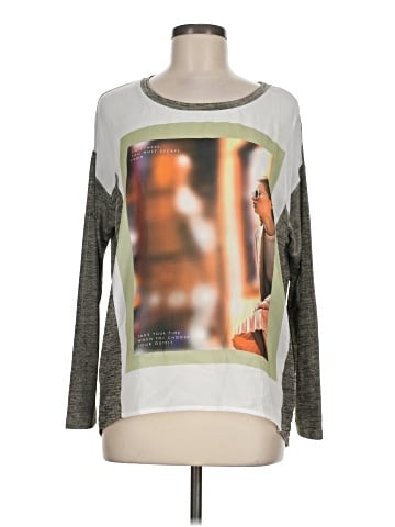 Zara W&B Collection Long Sleeve Top (view 1)