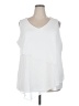 Nina Leonard White Sleeveless Blouse Size 2X - photo 1