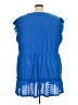 BLOOMCHIC Blue Sleeveless Blouse Size 28 - photo 2