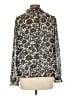 Boden 100% Polyester Black Long Sleeve Blouse Size 10 - photo 2