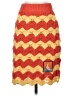 Gucci Chevron-herringbone Orange Yellow silk skirt Size S - photo 1