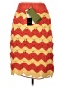 Gucci Chevron-herringbone Orange Yellow silk skirt Size S - photo 2