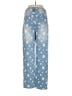 GOGO Jeans Polka Dots Blue Jeans Size 9 - photo 2