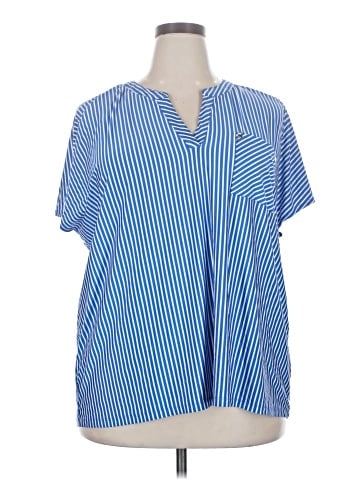 Jones New York Short Sleeve Blouse (view 1)