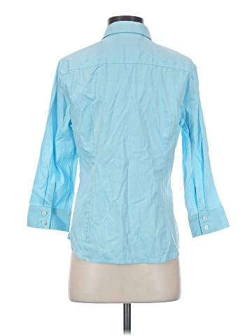Jones New York Signature 3/4 Sleeve Button-Down Shirt (view 2)