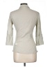 Max Studio 100% Cotton Ivory 3/4 Sleeve Button-Down Shirt Size L - photo 2