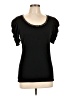 By Design Black Short Sleeve Top Size L - photo 1