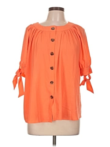 NY Collection 3/4 Sleeve Blouse (view 1)