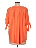 NY Collection Orange 3/4 Sleeve Blouse Size L (petite) - photo 2
