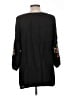 Johnny Was Black 3/4 Sleeve Blouse Size L - photo 2