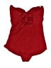 Jantzen Solid Red One Piece Swimsuit Size 8 - photo 2