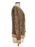 Merona 100% Cotton Animal Print Brown Pullover Sweater Size L - photo 4