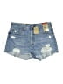 Levi's 100% Cotton Blue Denim Shorts Size 28 waist - photo 1