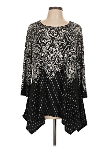 JM Collection Long Sleeve Blouse (view 1)