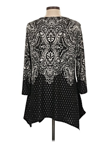 JM Collection Long Sleeve Blouse (view 2)