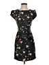 Darling 100% Polyester Print Black Casual Dress Size XS - photo 1