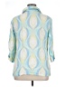 JM Collection 100% Linen Blue 3/4 Sleeve Blouse Size 16 - photo 2