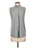 Athleta Gray Sleeveless Button-Down Shirt Size XS - photo 1
