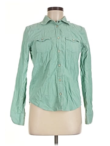 American Eagle Outfitters Long Sleeve Button-Down Shirt (view 1)