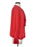 Eva Longoria 100% Polyester Red Long Sleeve Blouse Size S - photo 4