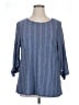 W5 Blue 3/4 Sleeve Blouse Size 1X - photo 1