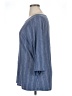 W5 Blue 3/4 Sleeve Blouse Size 1X - photo 5
