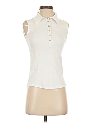 Elie Tahari Sleeveless Button-Down Shirt (view 1)