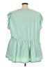 BLOOMCHIC Green Short Sleeve Blouse Size 28 - photo 2
