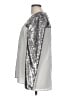 BCBGMAXAZRIA Metallic Silver Long Sleeve Blouse Size L - photo 5