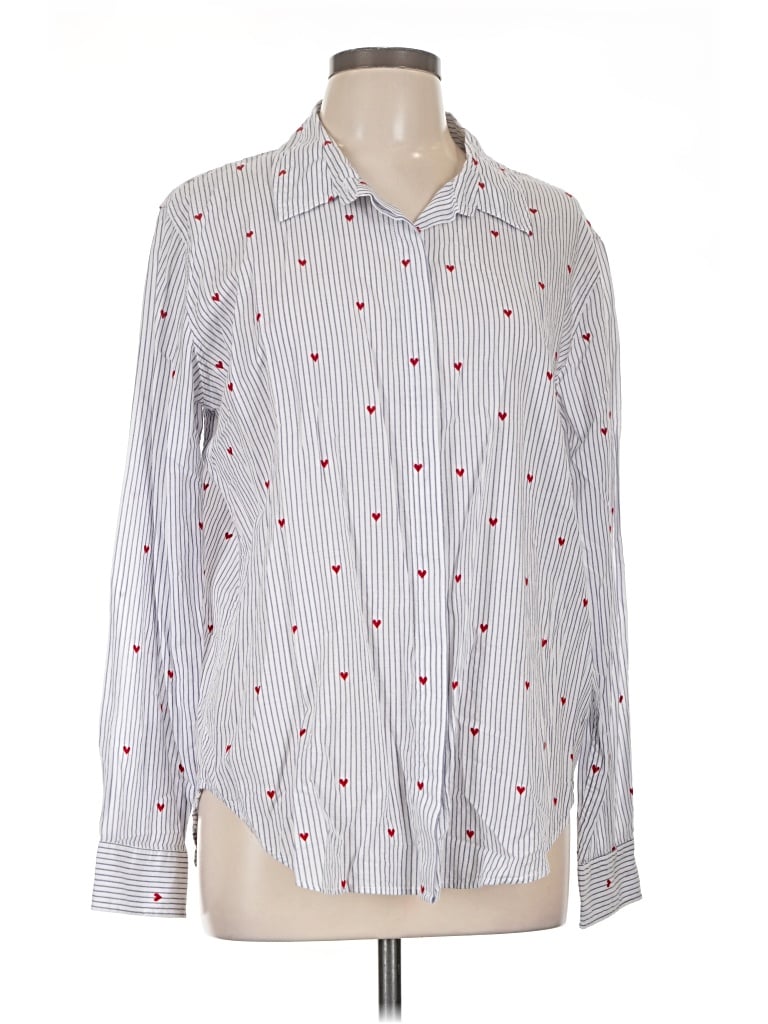 Pre-owned Rails Long Sleeve Button Down Shirt In Gray