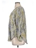 Apt. 9 100% Polyester Silver 3/4 Sleeve Blouse Size XL - photo 5