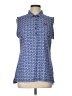 PETER MILLAR Hearts Blue Sleeveless Blouse Size L - photo 1