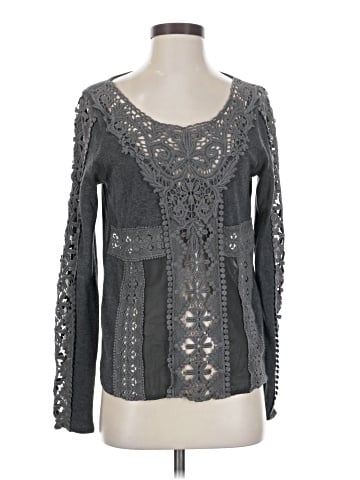 Knitted & Knotted Long Sleeve Blouse (view 1)