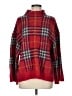 Mud Pie Plaid Red Turtleneck Sweater Size M - photo 1