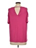 Allison Taylor Pink Short Sleeve Top Size L - photo 2