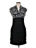 En Focus Studio Graphic Black Cocktail Dress Size 10 - photo 1