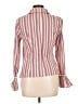 Etcetera Stripes Pink Long Sleeve Blouse Size 10 - photo 2