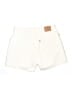 Levi's 100% Cotton Solid Ivory Shorts Size 16 - photo 2