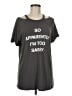 Torrid Gray Short Sleeve T-Shirt Size Med Plus (00) - photo 1