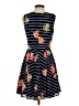 Maison Jules 100% Polyester Stripes Blue Casual Dress Size S - photo 2