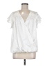 Entro White Short Sleeve Blouse Size L - photo 1