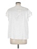 Entro White Short Sleeve Blouse Size L - photo 2