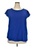 Papermoon 100% Polyester Blue Short Sleeve Blouse Size 2X - photo 1