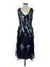 Alex Evenings 100% Polyester Blue Cocktail Dress Size 8 - photo 2
