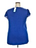 Papermoon 100% Polyester Blue Short Sleeve Blouse Size 2X - photo 2